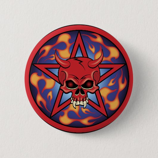 Devil Skull Button (Vorderseite)