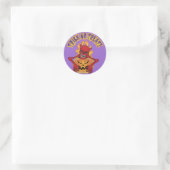 Devil Skull Runder Aufkleber (Tasche)