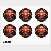 Devil Skull Sticker (Blatt)