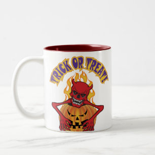 Devil Skull Zweifarbige Tasse
