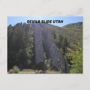 Devil Slide Utah Postkarte