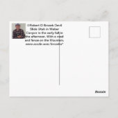 Devil Slide Utah Postkarte (Rückseite)