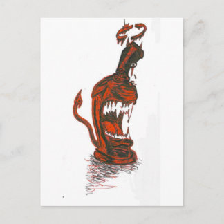 DEVIL SPRAY CAN POSTKARTE