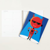 Devil Superhero Character Bold Red and Blue Planer (Anzeige)