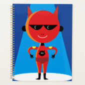 Devil Superhero Character Bold Red and Blue Planer (Vorderseite)