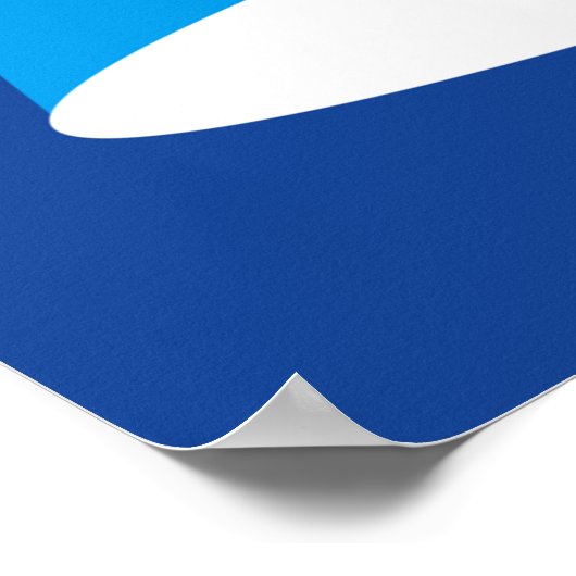 Devil Superhero Character Bold Red and Blue Poster (Ecke)