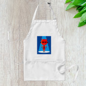 Devil Superhero Character Bold Red and Blue Schürze