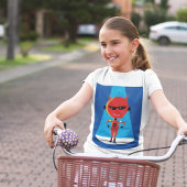 Devil Superhero Character Bold Red and Blue T-Shirt