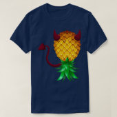 Devil Swinger Upside Down Ananas T-Shirt (Design vorne)