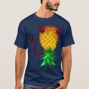 Devil Swinger Upside Down Ananas  T-Shirt
