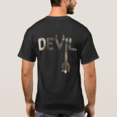 DEVIL T - Shirt Trend Abstrakt Art Schwarz-weiß (Rückseite)