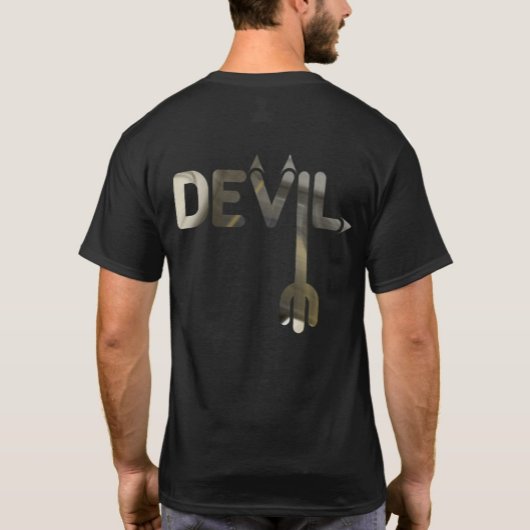 DEVIL T - Shirt Trend Abstrakt Art Schwarz-weiß