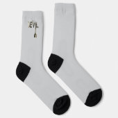 DEVIL Unisex Socks Trend Abstrakt Schwarz-weiß Socken (Rechts)