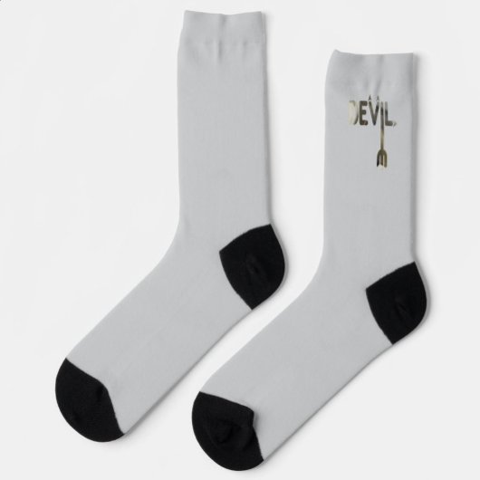 DEVIL Unisex Socks Trend Abstrakt Schwarz-weiß Socken
