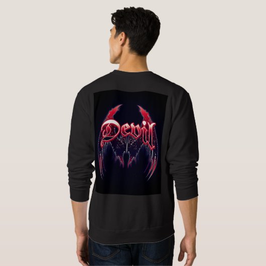 DEVIL WINGS  SWEATSHIRT (Schwarz voll)