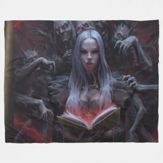 DEVIL WITCH FLEECEDECKE (Vorderseite (Horizontal))