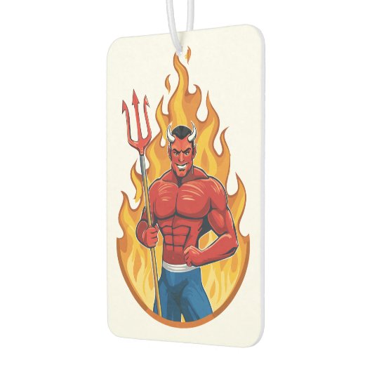 Devil with trident autolufterfrischer (Links)