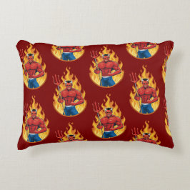 Devil with trident dekokissen