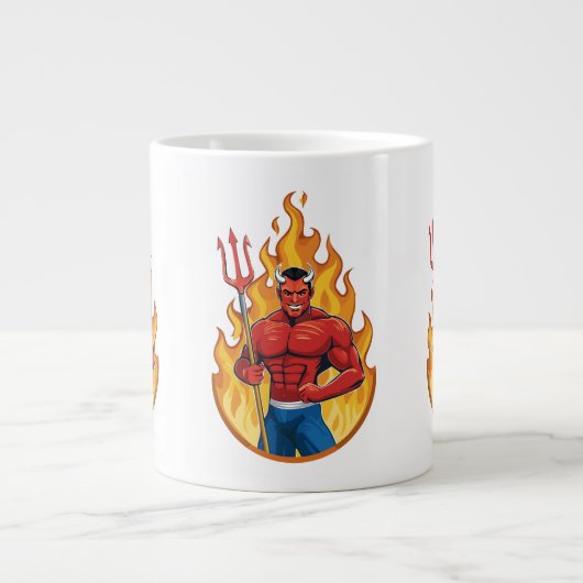 Devil with trident Jumbo-Tasse (Vorderseite)