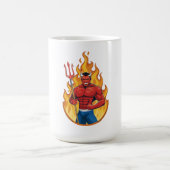 Devil with trident kaffeetasse (Mittel)