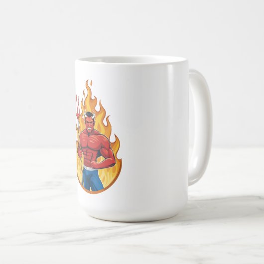 Devil with trident kaffeetasse (VorderseiteRechts)