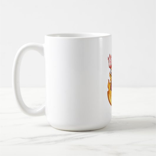 Devil with trident kaffeetasse (Links)