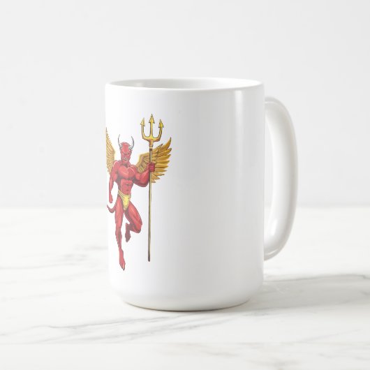 Devil with trident kaffeetasse (VorderseiteRechts)