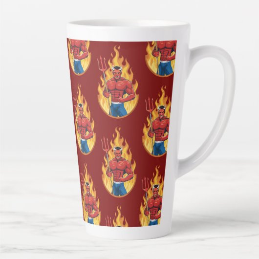 Devil with trident milchtasse (Rechts)