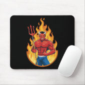 Devil with trident mousepad (Mit Mouse)