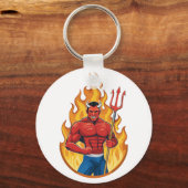 Devil with trident schlüsselanhänger (Rückseite)