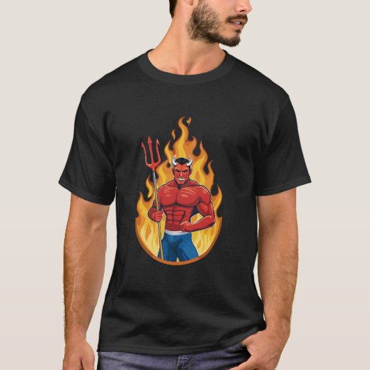 Devil with trident T-Shirt (Vorderseite)