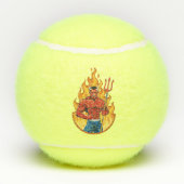 Devil with trident tennisbälle (Rückseite)