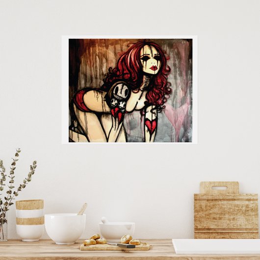 Devil Woman Print Poster (Küche)