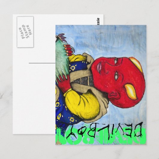 Devilboy-Karte Postkarte (Vorne/Hinten)