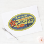 DevilCo Blinker Fluid Ovaler Aufkleber (Umschlag)
