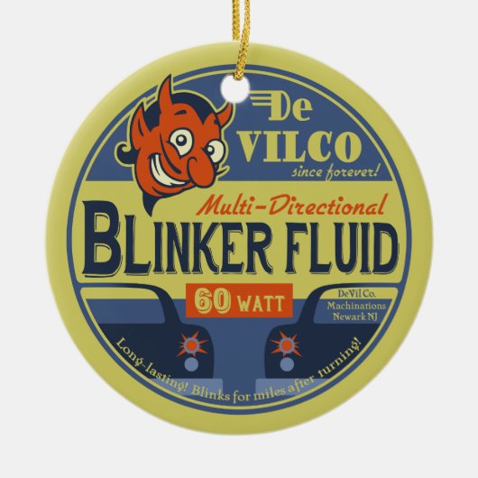 DeVilCo Blinker-Flüssigkeit Keramik Ornament (Vorne)