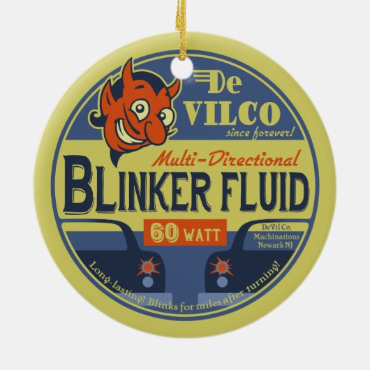 DeVilCo Blinkerflüssigkeit Keramik Ornament (Hinten)