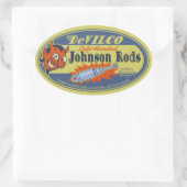 DeVILCO Left-Handed Johnsons Ovaler Aufkleber (Tasche)