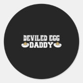 Deviled Egg Daddy - Funny Erntedank Deviled Egg Runder Aufkleber (Vorderseite)