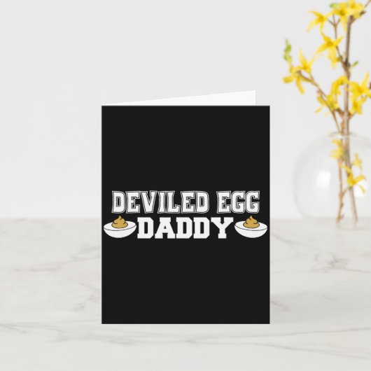 Deviled Egg Daddy - Funny Thanksgiving Deviled Egg Karte (Gelbe Blume)
