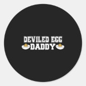 Deviled Egg Daddy - Funny Thanksgiving Deviled Egg Runder Aufkleber (Vorderseite)