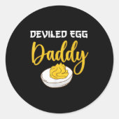 Deviled Egg Daddy Runder Aufkleber (Vorderseite)