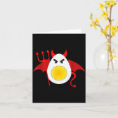 Deviled Egg Day Costume Funny Halloween Love Eggs  Karte (Gelbe Blume)