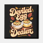 Deviled Egg Er Funny Retro Thanksgiving Food Quote Magnet (Vorne)
