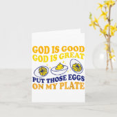 Deviled Egg Lover Funny Foodie Humor Apparel Uni-a Karte (Gelbe Blume)