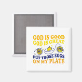 Deviled Egg Lover Funny Foodie Humor Apparel Uni-a Magnet (Vorderseite/Rückseite)
