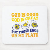 Deviled Egg Lover Funny Foodie Humor Apparel Uni-a Mousepad (Vorne)