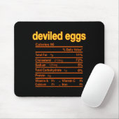 Deviled Egg Nutrition Facts Funny Thanksgiving Chr Mousepad (Mit Mouse)