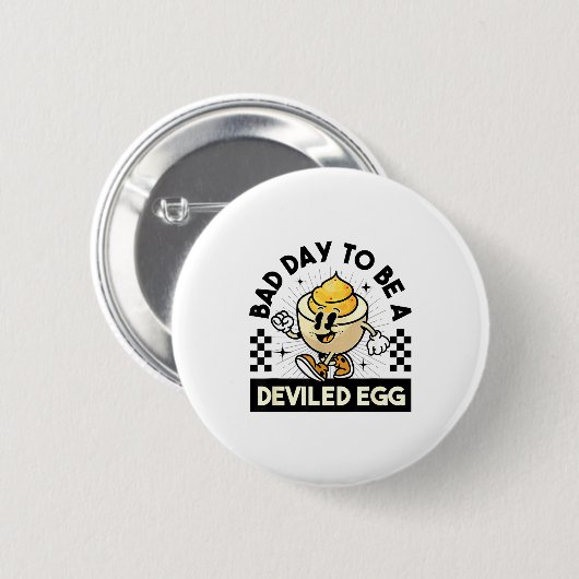 Deviled Egg Thanksgiving Eggs For Men Women Funny  Button (Vorne & Hinten)