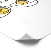 Deviled Egg You Know Why I'm Here Retro Thanksgivi Poster (Ecke)